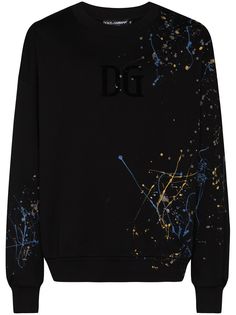 Dolce & Gabbana джемпер с эффектом разбрызганной краски