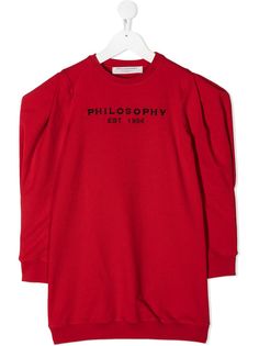 Philosophy Di Lorenzo Serafini Kids платье-толстовка с логотипом
