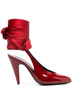 Saint Laurent туфли Venus с ремешком на пятке