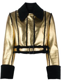 Brognano куртка из шерпы с эффектом металлик