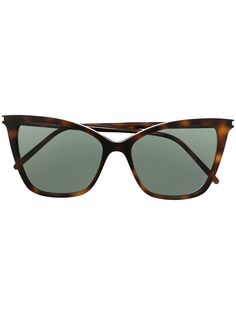 Saint Laurent Eyewear солнцезащитные очки SL 384 черепаховой расцветки