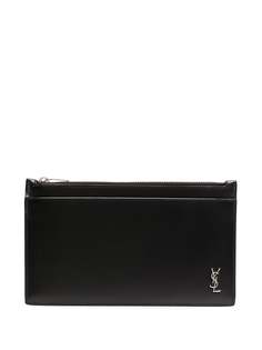 Saint Laurent кошелек на молнии с логотипом