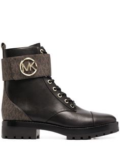 Michael Michael Kors ботинки с металлической монограммой