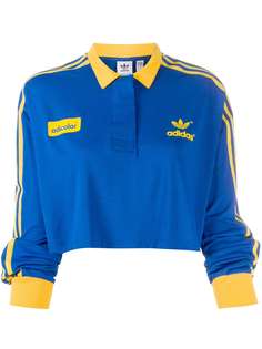 adidas укороченная рубашка поло