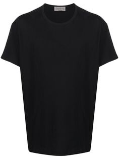 Yohji Yamamoto футболка с графичным принтом и круглым вырезом