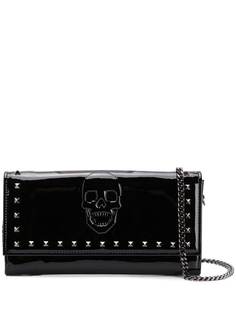 Philipp Plein клатч с тиснением черепа