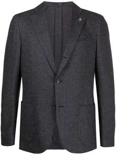 Lardini пиджак с узором в елочку