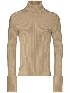 Bottega Veneta свитер с высоким воротником и вырезами