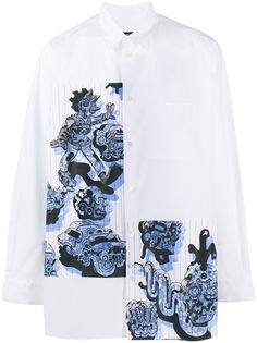Stella McCartney рубашка с длинными рукавами и вставками