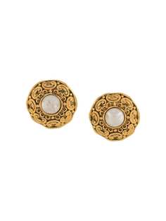 Chanel Pre-Owned серьги-клипсы с жемчугом