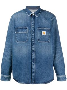 Carhartt WIP джинсовая рубашка Salinac с нашивкой-логотипом