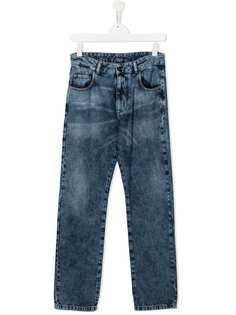 Nº21 Kids джинсы с эффектом потертости
