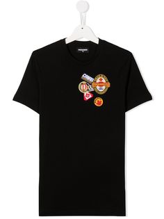 Dsquared2 Kids футболка с нашивкой D2