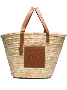 LOEWE большая сумка из рафии