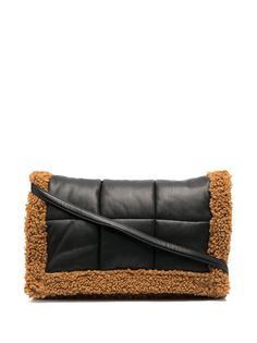 STAND STUDIO клатч с отделкой из шерпы