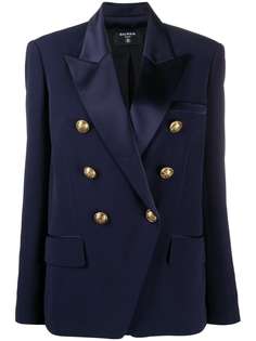 Balmain двубортный блейзер оверсайз