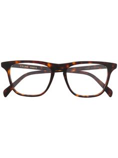 Celine Eyewear очки в квадратной оправе черепаховой расцветки