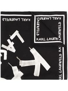 Karl Lagerfeld платок с принтом граффити