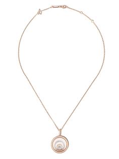 Chopard колье Happy Spirit из розового и белого золота с бриллиантами