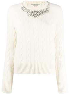 Ermanno Scervino декорированный джемпер фактурной вязки