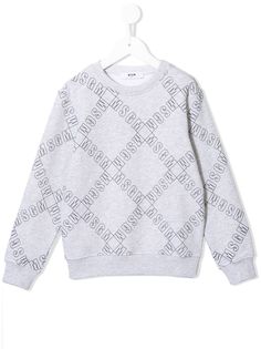 Msgm Kids толстовка с монограммой