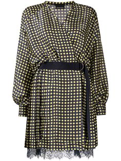Ermanno Ermanno короткое платье-трапеция с геометричным принтом