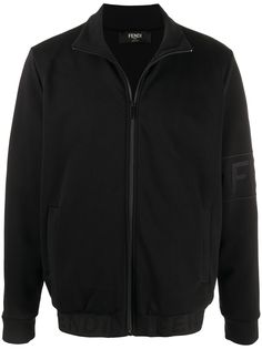 Fendi куртка на молнии с логотипом