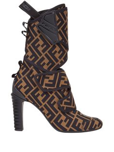 Fendi ботильоны Promenade с логотипом FF
