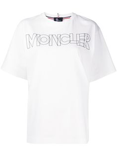 Moncler Grenoble футболка с круглым вырезом и логотипом