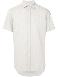 Kent & Curwen рубашка из сирсакера с короткими рукавами
