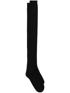 MONCLER + RICK OWENS носки в рубчик с логотипом