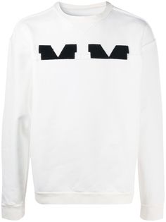 Maison Margiela толстовка с нашивками MM