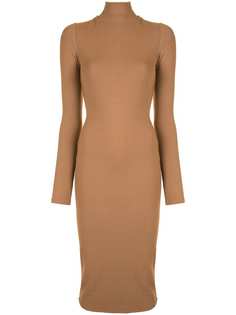 Alice+Olivia платье миди Delora с высоким воротником