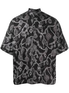 Givenchy рубашка оверсайз с принтом