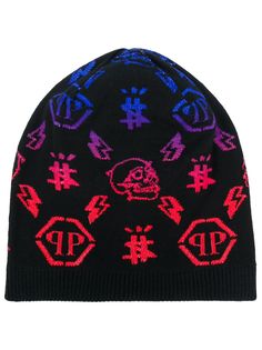 Philipp Plein шапка бини с монограммой