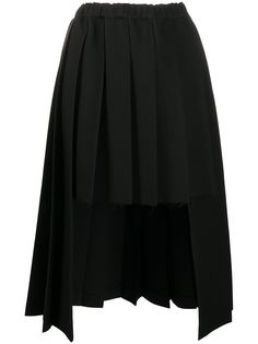 Comme Des Garçons Comme Des Garçons плиссированная юбка с асимметричным подолом