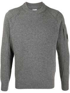 C.P. Company джемпер с круглым вырезом и линзой