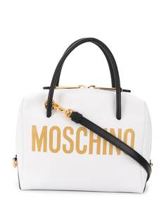 Moschino сумка-тоут с металлическим логотипом