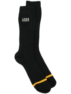 Ader Error полосатые носки с логотипом