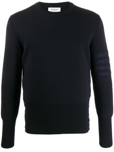 Thom Browne джемпер Shetland с полосками 4-Bar