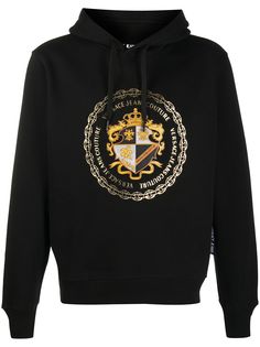 Versace Jeans Couture худи с кулиской и логотипом