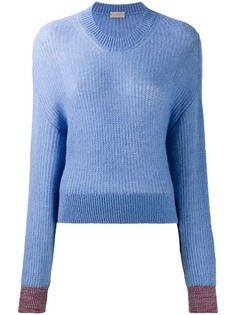 MRZ джемпер с контрастными манжетами