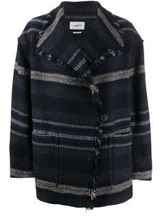 Isabel Marant Étoile двубортное пальто Josia в полоску
