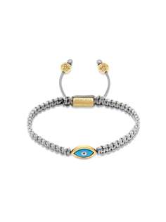 Nialaya Jewelry плетеный браслет с позолоченной подвеской