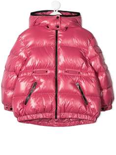 Moncler Kids пуховик с капюшоном