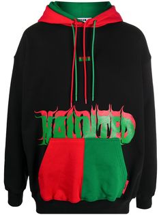 MSGM худи в стиле колор-блок с принтом Haunted
