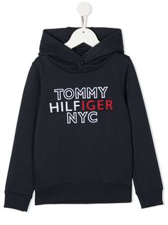 Tommy Hilfiger Junior худи с вышитым логотипом