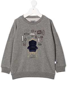 Il Gufo толстовка с вышивкой и круглым вырезом