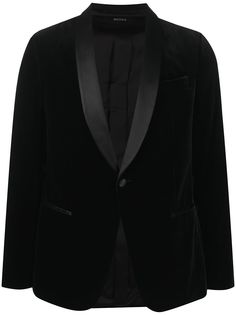 Z Zegna бархатный вечерний пиджак с атласными лацканами