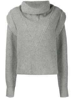 Isabel Marant вязаный джемпер с воротником-хомутом